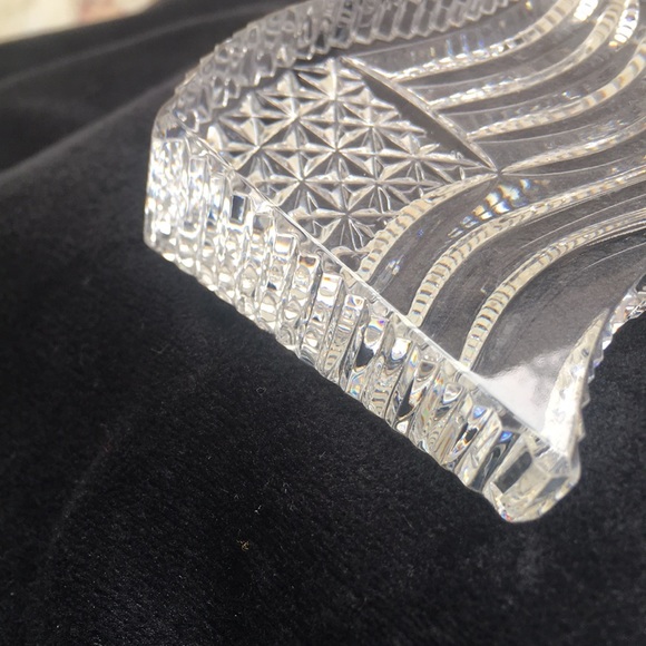 Collectible Waterford Crystal American Flag Office Desk Paperweight - Picture 3 of 4